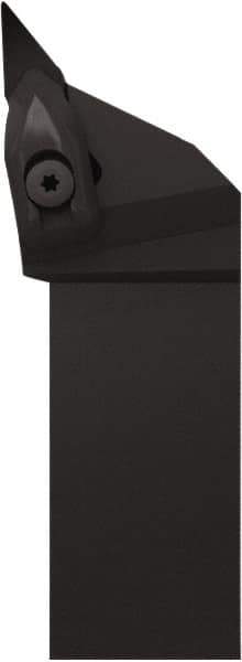 Seco - DVJN, Right Hand Cut, 93° Lead Angle, 1" Shank Height x 1" Shank Width, Negative Rake Indexable Turning Toolholder - 5" OAL, VNMG 332 Insert Compatibility, Series Dual Clamp - Eagle Tool & Supply