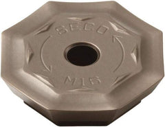 Seco - OFER070405 M16 Grade MK2050 Carbide Milling Insert - TiSiN/TiAlN Finish, 0.18" Thick, 0.706" Inscribed Circle - Eagle Tool & Supply