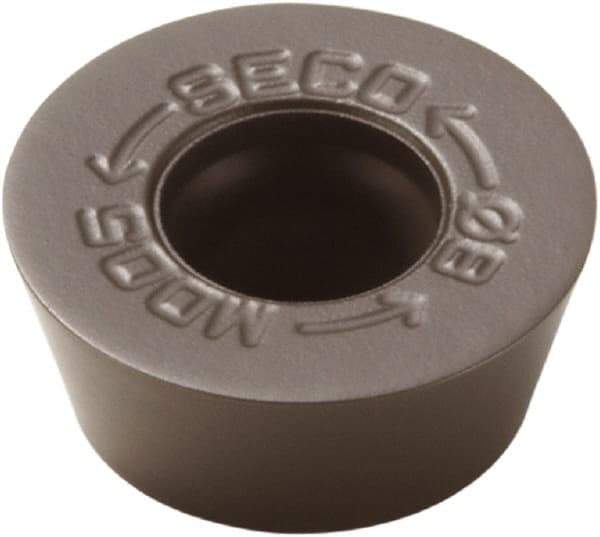 Seco - RDKW0803M0 MD05 Grade MK2050 Carbide Milling Insert - TiSiN/TiAlN Finish, 1/8" Thick, 0.315" Inscribed Circle - Eagle Tool & Supply