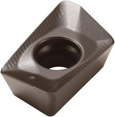 Seco - XOMX120440 ME08 Grade T350M Carbide Milling Insert - TiCN/Al2O3 Finish, 0.155" Thick, 0.157" Corner Radius - Eagle Tool & Supply