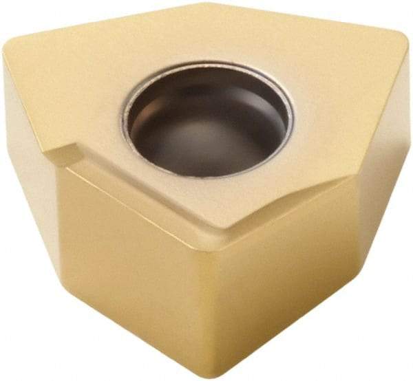 Seco - XNEX080608 M11 Grade MP3000 Carbide Milling Insert - TiAlN Finish, 0.2508" Thick, 0.4913" Inscribed Circle, 0.8mm Corner Radius - Eagle Tool & Supply