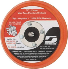 Dynabrade - 5" Diam Disc Backing Nonvacuum Replacement Pad - Medium Density, 13,000 RPM - Eagle Tool & Supply