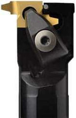 Seco - CN, Internal, Left Hand, Indexable Grooving Tool Holder - 26NL Insert Compatibility, 23mm Shank Height, 25mm Shank Width, 200mm OAL, Through Coolant - Eagle Tool & Supply