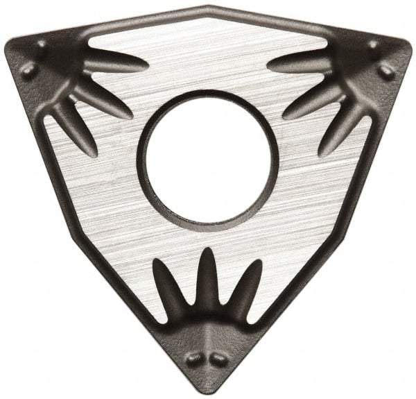 Seco - WNMG433 MF2 Grade TH1000 Carbide Turning Insert - TiAlSiN Finish, 80° Trigon, 1/2" Inscr Circle, 3/16" Thick, 3/64" Corner Radius - Eagle Tool & Supply