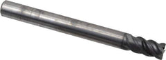 Seco - 1/4", 4 Flute, Single End, Solid Carbide, 0.015" Corner Radius End Mill - 2-1/2" OAL, 48° Helix, Right Hand Flute, 1/2" LOC, Right Hand Cut - Eagle Tool & Supply