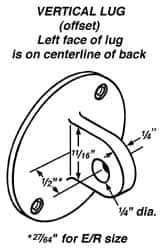 Mahr - Offset Vertical Lug Drop Indicator Back - Use with AGD Group 3 Series D/Q - Eagle Tool & Supply