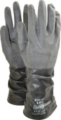 SHOWA - Size M (8), 14" Long, 14 mil, Unsupported, Butyl Chemical Resistant Gloves - Eagle Tool & Supply