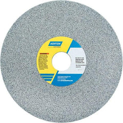 Norton - 8" Diam x 1-1/4" Hole x 1/2" Thick, H Hardness, 46 Grit Surface Grinding Wheel - Ceramic, Type 1, Coarse Grade, 3,105 Max RPM - Eagle Tool & Supply