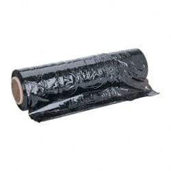 Stretch Associates - 18" x 1,500' 80 Gauge Black Hand Held Stretch & Pallet Wrap for Use with Dispenser - 4 Piece, 80 Gauge, Black - Eagle Tool & Supply
