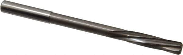 Magafor - 7.94mm Solid Carbide 6 Flute Chucking Reamer - Spiral Flute, 0.315" Straight Shank, 1-19/64" Flute Length, 4-5/8" OAL - Eagle Tool & Supply