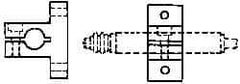 Mahr - Remote Data Collection T Bracket - 34.9mm Overall Length, For Use with 3/8 Inch Diameter Gage Heads, Cartridge Type Gage Head, Max micro m Indicators, Remote Indicating Units - Eagle Tool & Supply