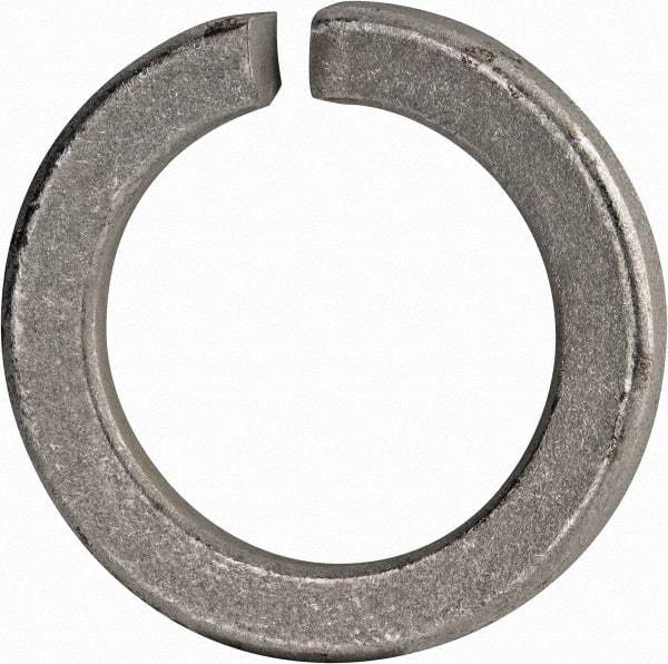 Value Collection - 2", 2.008" ID, 0.422" Thick Split Lock Washer - Grade 8 Spring Steel, Zinc-Plated Finish, 2.008" Min ID, 2.039" Max ID, 2.936" Max OD - Eagle Tool & Supply