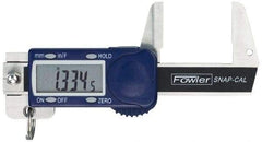 Fowler - 0 to 32mm Range, 0.01mm Resolution, Electronic Caliper - Stainless Steel with 0.9" Stainless Steel Jaws, 0.02mm Accuracy - Eagle Tool & Supply