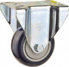 Value Collection - 3" Diam x 1-1/4" Wide x 4-3/8" OAH Top Plate Mount Rigid Caster - Polyurethane, 300 Lb Capacity, Ball Bearing, 2-7/8 x 3-5/8" Plate - Eagle Tool & Supply