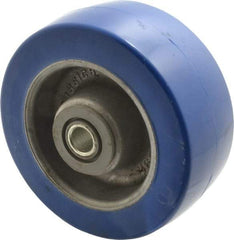 Albion - 5 Inch Diameter x 2 Inch Wide, Polyurethane Caster Wheel - 1,300 Lb. Capacity, 2-3/8 Inch Hub Length, 1/2 Inch Axle Diameter, Sealed Roller Bearing - Eagle Tool & Supply