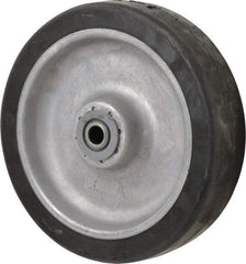 Albion - 8 Inch Diameter x 2 Inch Wide, Rubber Caster Wheel - 600 Lb. Capacity, 2-3/8 Inch Hub Length, 1/2 Inch Axle Diameter, Sealed Roller Bearing - Eagle Tool & Supply