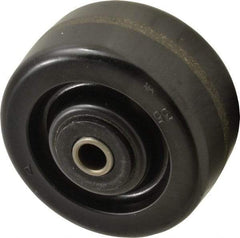 Albion - 4 Inch Diameter x 2 Inch Wide, Phenolic Caster Wheel - 800 Lb. Capacity, 2-3/8 Inch Hub Length, 1/2 Inch Axle Diameter, Self-Lube Bearing - Eagle Tool & Supply