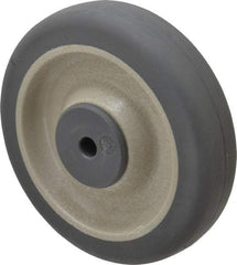Albion - 5 Inch Diameter x 1-1/4 Inch Wide, Rubber Caster Wheel - 250 Lb. Capacity, 1-9/16 Inch Hub Length, 3/8 Inch Axle Diameter, Ball Bearing - Eagle Tool & Supply
