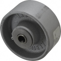 Albion - 4 Inch Diameter x 2 Inch Wide, Semi-Steel Caster Wheel - 900 Lb. Capacity, 2-3/8 Inch Hub Length, 1/2 Inch Axle Diameter, Roller Bearing - Eagle Tool & Supply