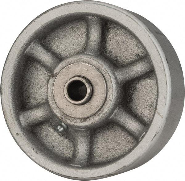 Albion - 5 Inch Diameter x 2 Inch Wide, Semi-Steel Caster Wheel - 1,500 Lb. Capacity, 2-3/8 Inch Hub Length, 1/2 Inch Axle Diameter, Roller Bearing - Eagle Tool & Supply