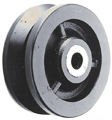 Albion - 4 Inch Diameter x 1-1/2 Inch Wide, Cast Iron Caster Wheel - 1,000 Lb. Capacity, 2 Inch Hub Length, 1/2 Inch Axle Diameter, Roller Bearing - Eagle Tool & Supply