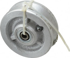Albion - 4 Inch Diameter x 1-1/2 Inch Wide, Cast Iron Caster Wheel - 600 Lb. Capacity, 1-3/4 Inch Hub Length, 3/8 Inch Axle Diameter, Roller Bearing - Eagle Tool & Supply