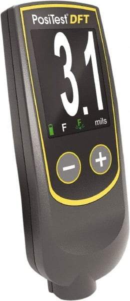 Made in USA - 0 to 40 mil Digital Coating Thickness Gage - For Use with Ferrous Bases - Eagle Tool & Supply