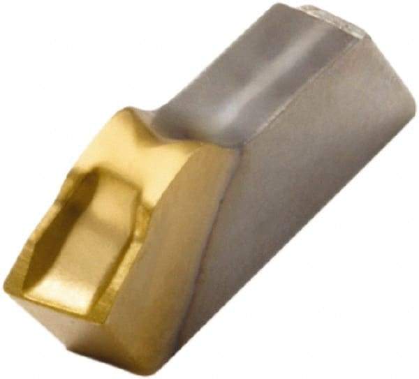 Seco - 150.1012 12 CP600 Grade, 0.098" Cutting Width, Carbide Cutoff Insert - 6° Right Hand Lead Angle, 0.007" Cnr Rad, TiAlN/TiN Coated, Single End - Eagle Tool & Supply