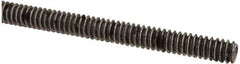 Value Collection - #10-24 UNC (Coarse), 6' Long, Low Carbon Steel Threaded Rod - Oil Finish Finish, Right Hand Thread - Eagle Tool & Supply