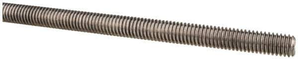 Made in USA - 3/8-16 UNC (Coarse), 6' Long, Low Carbon Steel Threaded Rod - Oil Finish Finish, Right Hand Thread - Eagle Tool & Supply