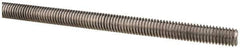 Made in USA - 3/8-16 UNC (Coarse), 6' Long, Low Carbon Steel Threaded Rod - Oil Finish Finish, Right Hand Thread - Eagle Tool & Supply