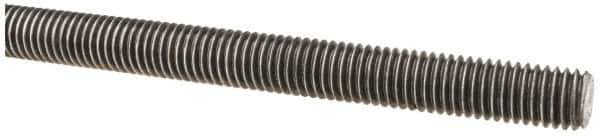 Made in USA - 1/2-13 UNC (Coarse), 6' Long, Low Carbon Steel Threaded Rod - Oil Finish Finish, Right Hand Thread - Eagle Tool & Supply