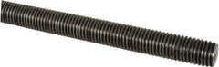 Made in USA - 1-8 UNC (Coarse), 6' Long, Low Carbon Steel Threaded Rod - Oil Finish Finish, Right Hand Thread - Eagle Tool & Supply