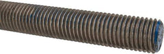 Made in USA - 1-8 UNC (Coarse), 6' Long, Stainless Steel Threaded Rod - Right Hand Thread - Eagle Tool & Supply