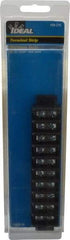 Ideal - 10 Poles, 600 Volt, 30 Amp, -40 to 266°F, Polyester Thermoplastic, Polyester Thermoplastic Multipole Terminal Block - Zinc Plated Steel, 22 to 10 AWG Compatibility, 0.81 Inch High - Eagle Tool & Supply