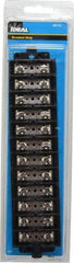 Ideal - 12 Poles, 600 Volt, 60 Amp, -40 to 266°F, Polyester Thermoplastic, Polyester Thermoplastic Multipole Terminal Block - Nickle Plated Brass, 22 to 6 AWG Compatibility, 1-1/4 Inch High - Eagle Tool & Supply