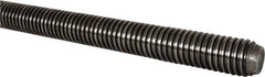 Value Collection - 1-1/2-6 UNC (Coarse), 6' Long, Alloy Steel Threaded Rod - Plain Finish, Right Hand Thread - Eagle Tool & Supply