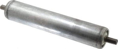 Made in USA - Replacement Conveyor Roller for 10 Inches Between Frame - 1.9 Inch Diameter, 7/16 Inch Axle, Galvanized Steel Finish, 16 Gage - Eagle Tool & Supply