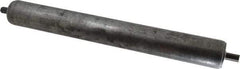 Made in USA - Replacement Conveyor Roller for 16 Inches Between Frame - 1.9 Inch Diameter, 7/16 Inch Axle, Galvanized Steel Finish, 14 Gage - Eagle Tool & Supply