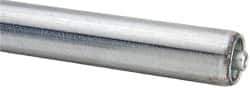 Made in USA - Replacement Conveyor Roller for 22 Inches Between Frame - 1.4 Inch Diameter, 1/4 Inch Axle, Galvanized Steel Finish, 18 Gage - Eagle Tool & Supply