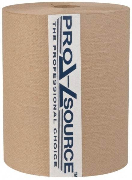 PRO-SOURCE - Hard Roll of 1 Ply Natural Paper Towels - 10" Wide, 600' Roll Length - Eagle Tool & Supply