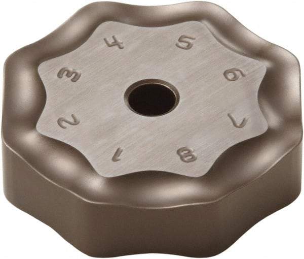 Seco - ONMF090520 M14 Grade MK1500 Carbide Milling Insert - TiCN/Al2O3 Finish, 0.219" Thick, 0.866" Inscribed Circle - Eagle Tool & Supply