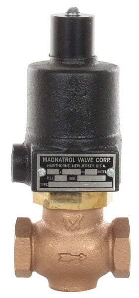 Magnatrol Valve - 3/4" Port, 2 Way, Bronze Solenoid Valve - Normally Open - Eagle Tool & Supply