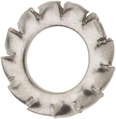 Value Collection - M4 Screw, 4.3mm ID, Stainless Steel External Tooth Lock Washer - 8mm OD, Uncoated, Grade 316 & Austenitic A4 - Eagle Tool & Supply