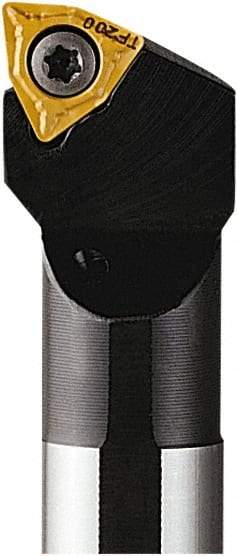 Seco - 25mm Min Bore Diam, 180mm OAL, 20mm Shank Diam, A-SWLC Indexable Boring Bar - 37mm Max Bore Depth, WCMT 06T3.. Insert, Screw Holding Method - Eagle Tool & Supply