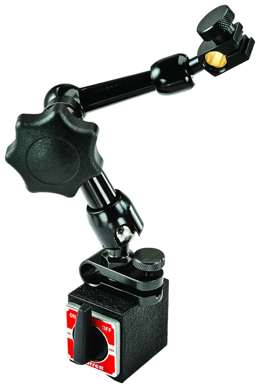 #660 - 1-3/16 x 1-9/16 x 1-3/8" Base Size  - Power On/Off with Triple-Jointed Arm - Magnetic Base Indicator Holder - Eagle Tool & Supply