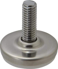Sugatsune - 1/2-12 Bolt Thread, Stud Mount Leveling Pad & Mount - 352 Max Lb Capacity, 1-31/32" Base Diam - Eagle Tool & Supply