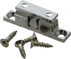 Sugatsune - 1.97" Long x 0.39" Wide x 0.63" High, Zinc Alloy Tension Catch - Chrome Plated, 2.9(6.4) N/Lb Pull Force, 3.1(6.8) N/Lb Push Force, 1-3/16" Long Strike, 23/64" Wide Strike - Eagle Tool & Supply