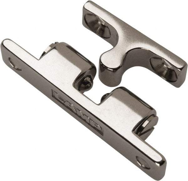 Sugatsune - 1.97" Long x 0.39" Wide x 0.63" High, Stainless Steel Tension Catch - Polished Stainless Steel Finish, 1.8(3.9) N/Lb Pull Force, 2.3(5) N/Lb Push Force, 1-3/16" Long Strike, 23/64" Wide Strike - Eagle Tool & Supply