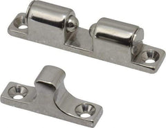 Sugatsune - 2-3/4" Long x 0.51" Wide x 0.91" High, Stainless Steel Tension Catch - Polished Stainless Steel Finish, 3.9(8.5) N/Lb Pull Force, 5.7(12.5) N/Lb Push Force, 1-21/32" Long Strike, 13/32" Wide Strike - Eagle Tool & Supply